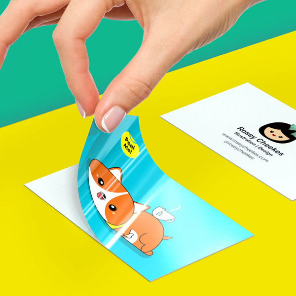 custom printed business card stickers 1
