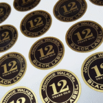 custom gold & silver foil stickers print on demand india